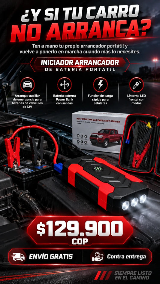 Iniciador Arrancador De Bateria Portatil